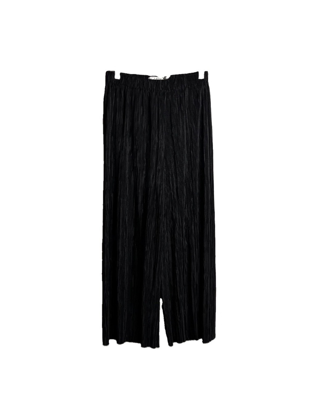 ALICE + OLIVIA Black Pleated Pants 2 Slacks Elastic Waist Womens